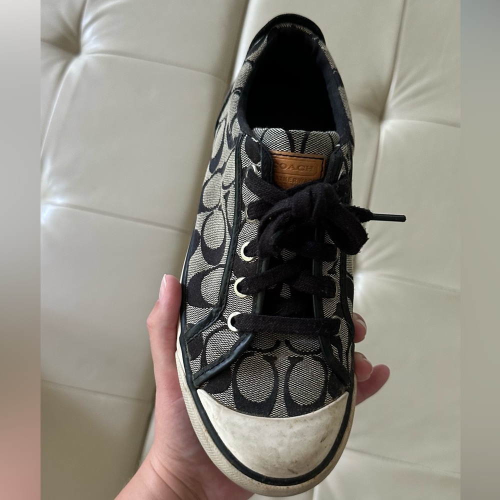 Coach Black and Gray Sneakers Low-Top Comfort
